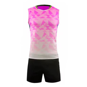 Ensemble Maillot et Short de Volleyball Personnalisé pour Équipe – Vêtements de Sport en Polyester Durable et Respirant pour l'Entraînement – Vente en Gros - Product Image 4