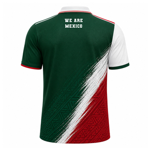 Maillot de football style Mexique 2026 – Édition Fan Personnalisable – Respirant 100 % Polyester – Col en V – Bretelles ajustables – T-shirt de sport - Product Image 3