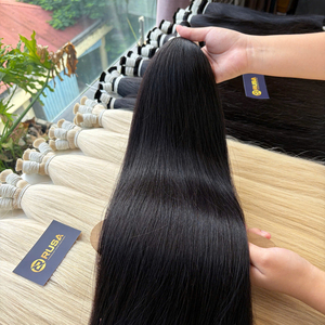 ผมต่อแบบเส้นตรงสีดำ ผมเวอร์จินเวียดนาม ซุปเปอร์ดับเบิ้ลดรอน สีแฟชั่น - Product Image 1