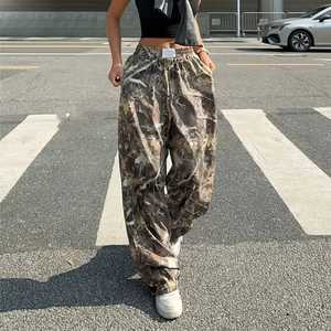 Pantalones Cargo de Poliéster Premium con Estampado Camuflaje, Cintura Elástica, Ajuste Holgado, Casuales para Exteriores, con Logotipo Personalizado, Ropa Deportiva al por Mayor - Product Image 5