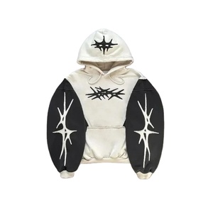 Haute qualité femmes 100% coton sweat à capuche sweat décontracté broderie solide personnalisé bouffée impression hiver sweat à capuche en gros - Product Image 1