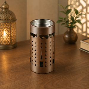 Brûleur d'encens arabe moderne en métal Mabkhara, support de parfum Oud de qualité supérieure, décoration islamique pour la maison, fournisseur en gros - Product Image 2