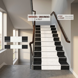 Vistaar Indian Origin Matte Porcelain <b>Step</b> Riser Tiles 300x1200mm Non-Slip 5 Year Warranty Bathroom Stair Treads Construction - Product Image 4