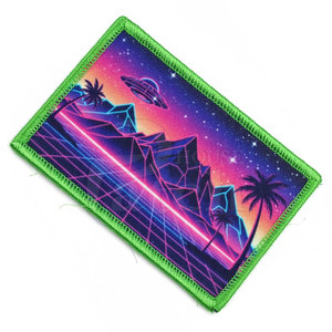 Custom Made Sublimation <b>Patches</b> For Fashion Clothing Accessories With Sharp And Detailed Printed Artwork - Product Image 2