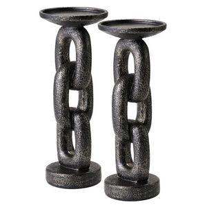 Charmant porte-bougie en fer, élégant accent décoratif pour les espaces de vie, les salles à manger et les chambres. - Product Image 1