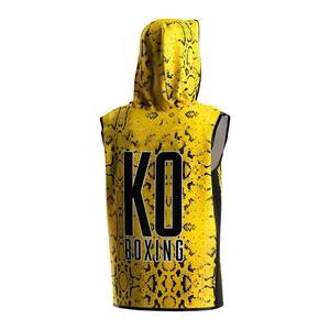 Vestes de boxe courtes élégantes Power Hint avec impression de logo personnalisé, vestes de cornerman les plus vendues pour les passionnés de boxe - Product Image 4