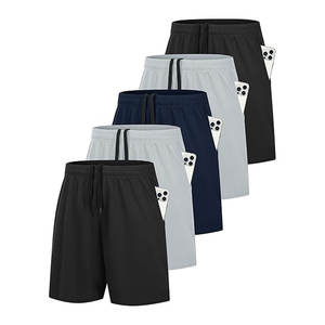 Shorts de sport pour hommes de 7 pouces avec poches, en mesh, respirants, légers, pour le basketball, l'entraînement et la course à pied - Product Image 1
