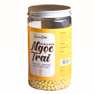 Chocolat composé de qualité supérieure, vente en gros, expédition mondiale directe, HALAL, OEM/ODM, boules de chocolat croustillantes à la banane, 1 kg, décoration de gâteaux - Product Image 1