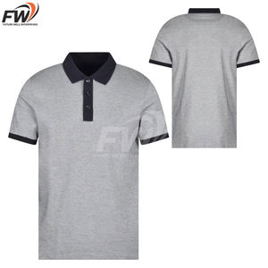 T-shirt de golf pour homme, col polo, en coton tricoté 180 g/m², personnalisable avec logo par sublimation, haute qualité, OEM, neuf. - Product Image 4