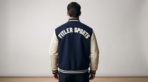 Chaqueta Varsity de Béisbol con Logotipo Personalizado a Precio de Mayoreo, Chaqueta de Hombre con Mangas de Cuero y Bordado de Alta Calidad - Product Image 4