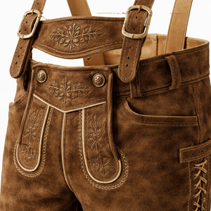 Lederhosen de Cuero Auténtico al por Mayor - Proveedor OEM para Ropa Personalizada al por Mayor - Product Image 4