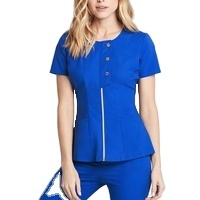 Tenues médicales écologiques en spandex pour infirmières, uniformes de travail, couleurs et tailles personnalisées - Product Image 2