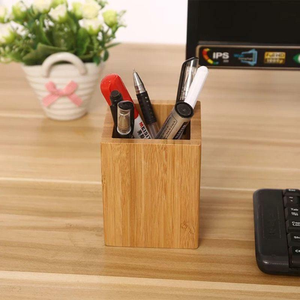 Wood <b>Pen</b> Holder Stationery Makeup Accessaries Holder Color <b>Pen</b> And Pencil Kids Room Desk Organizer <b>Box</b> Holder - Product Image 3