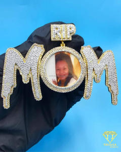 Custom Photo Name Pendant Iced Out Moissanite Hip Hop Gold Plated GIA Certified Necklace Bling Memory <b>Locket</b> Jewelry Gift - Product Image 6