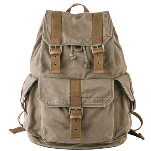 Mochila de Lona Vintage con Múltiples Bolsillos para Hombre y Mujer, Resistente y Elegante para Viajes, Escuela y Uso Diario al Aire Libre - Product Image 2