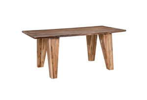 โต๊ะอาหารไม้มะม่วงทรงสี่เหลี่ยมสไตล์โมเดิร์นเรโทร สำหรับห้องนั่งเล่นหรือเฟอร์นิเจอร์อพาร์ตเมนต์ - Product Image 3