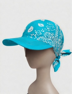 Comfortable Cotton Baseball Cap with <b>Matching</b> Bandana Bundle Perfect for Casual Everyday Wear - Product Image 1