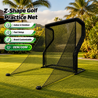 Écran d'impact pour simulateur de golf en nylon, autoportant, professionnel, pour garage, filet d'entraînement de golf en forme de Z