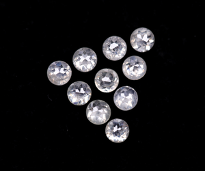 Nuevos diamantes naturales de corte rosa de 2.3-3.0 mm, color lechoso, corte excelente, diamantes redondos sueltos de corte rosa para joyería personalizada. - Product Image 2