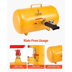 Attrezzo Professionale per Riparazione Pneumatici con Pressione d'Aria 87-116 PSI, Capacità 10 Galloni/37,9 L - Product Image 5
