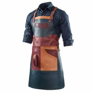 Genuine Leather Smell Proof Lightweight Machinist Apron Metal Lathe Protection Heavy Duty Workshop Safety Gear Cross Backs - Product Image 4