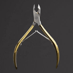 Coupe-cuticules professionnel en acier inoxydable à ressort, outil de soin des ongles portable pour salon, haute précision - Product Image 1