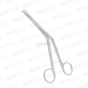 Tijera Nasal de caballero estándar, profesional, alta calidad, curvada de 18cm, tijeras médicas, superventas - Product Image 4