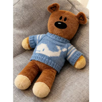 Mini ours en peluche géant pour enfants, grande taille, en polyester doux, anti-stress, vente en gros