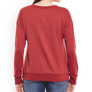 เสื้อฮู้ดโอเวอร์ไซส์ผู้หญิง สีพื้น ปักโลโก้ได้ตามต้องการ สวมใส่สบายในฤดูหนาว ระบายอากาศได้ดี พร้อมป้ายตัวอักษร รับผลิตแบบ ODM OEM - Product Image 2