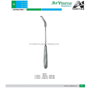 Retractor Manual Zanker A-1 VERITAS de Calidad Premium con Gancho de Mango Triangular (Uso en Dura/Skin) - Instrumento Quirúrgico Reutilizable - Product Image 6
