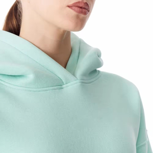 Sudadera Corta para Mujer, Tela de Primera Calidad, 100% Algodón, Servicio OEM, Diseño ODM, Sudadera Moderna con Logotipo Bordado - Product Image 3