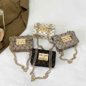 New 2025 Retro Printed Purses and <b>Handbags</b> Female 2025 Luxury <b>Chain</b> Mini Crossbody Bags for Women - Product Image 1
