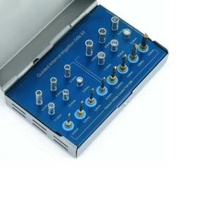 Kit de brocas manuales de acero inoxidable quirúrgico para implantes dentales con irrigación interna guiada y tope - Product Image 4