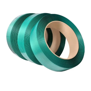 สินค้ามาใหม่ ขายดีที่สุด สายรัดโพลีเอสเตอร์สีเขียวคุณภาพส่งออก ขนาด 9 มม.-32 มม. สำหรับบรรจุภัณฑ์กลางแจ้ง - Product Image 1