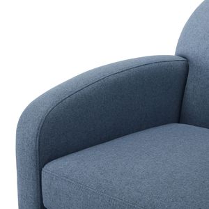 Silla Giratoria Edie Azul para Sala de Estar, Asiento Cómodo para el Hogar - Product Image 6