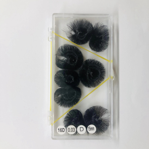 Extensiones de Pestañas de Seda Negra de Mega Volumen, Hechas a Mano, de Alta Calidad, con Base Puntiaguda, de Pelo Sintético Suave Natural 20D 0.03 - Product Image 1