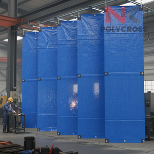 Lámina de Partición Transparente para Fábrica, Cortina Impermeable para Taller y Área de Producción, Separación de Espacios, Uso Industrial - Product Image 5