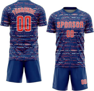 ชุดฟุตบอลสั่งทำพิเศษ ผ้าโพลีเอสเตอร์ 100% ระบายอากาศได้ดี แขนสั้น พิมพ์ลายแบบซับลิเมชั่น พร้อมตัวเลือกโลโก้ด้านหน้า ชุดกีฬาฟุตบอล - Product Image 3