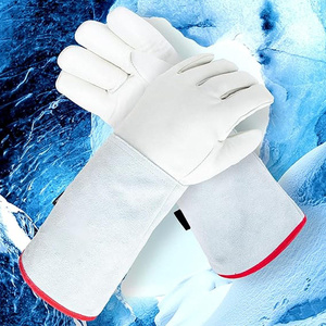 Gants de sécurité industriels de premier ordre en cuir de chèvre et de vachette, résistants à la chaleur pour le soudage TIG et la lutte contre les incendies - Product Image 3