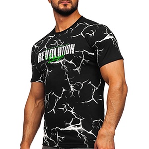 T-shirt formel pour homme en polyester/coton, personnalisable avec logo, vierge, imprimé sérigraphié, respirant, anti-boulochage, séchage rapide, vente en gros - Product Image 3