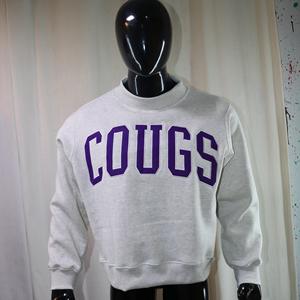 Sudadera COUGS con cuello simulado, 450 GSM, bordado con nombre personalizado, corte holgado, 100% algodón, felpa francesa. - Product Image 1