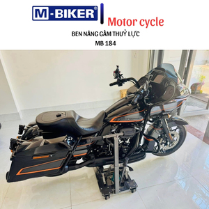 Soporte para motocicleta MBIKER, gato elevador hidráulico, garantía de 1 año para Davidson MB184, acero con recubrimiento en polvo, diseño clásico de Vietnam - Product Image 2