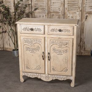 Armadi Vintage in legno intagliato ingresso e soggiorno mobili decorazioni intagliate per matrimoni e casa fatti a mano regali di nozze - Product Image 3