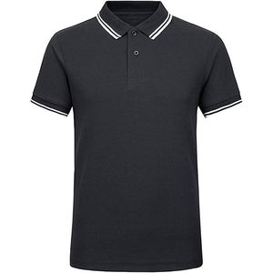 Men's Black Short Sleeve for Shirt Solid Color <b>Classic</b> Collar Breathable Cotton Casual Wear Regular Fit Customized Printing - Product Image 6