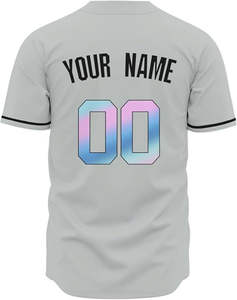 Maillot de baseball sublimé pour homme, de haute qualité, respirant, à séchage rapide, design personnalisé, tendance, pour jeunes joueurs d'équipe. - Product Image 3