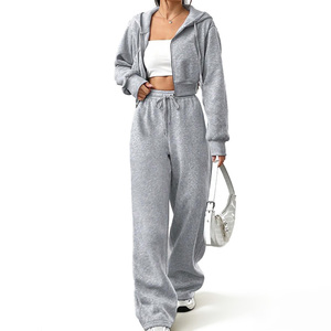 Ensemble sweat-shirt et pantalon de survêtement unisexe personnalisé pour l'hiver, de haute qualité, en molleton 100% coton, respirant, tissu écologique - Product Image 5