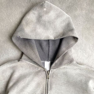 Vente en gros de sweats à capuche unisexes pour hommes, col rond, en coton, manches longues, poids lourd - Product Image 2