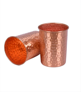 Premium Pure Copper <b>Drinking</b> Water Glass Luxury Design <b>Metal</b> Tumbler for Home Kitchen Restaurant and Hotel - Product Image 1