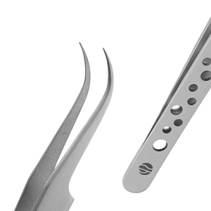 Eyelash Tweezers <b>Circling</b> Grip Lash Tools Stainless Steel Anti-Magnetic Durable Customization Available Stahlmann Pro Fine Tip - Product Image 3