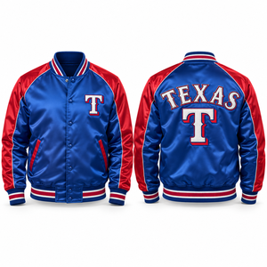 Chaqueta Deportiva Satinada, Estilo Clásico, Estética Retro, Ropa para Fanáticos de Grupos Universitarios, Prendas para Torneos y Eventos - Product Image 2